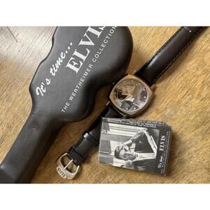 Elvis Presley Commemorative Watch and Guitar Case